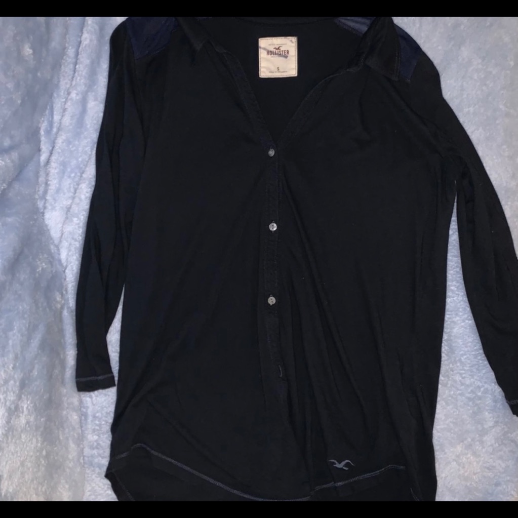 Soft Black Button Up.